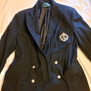 Vintage Ralph Lauren Blazer, 12, Navy